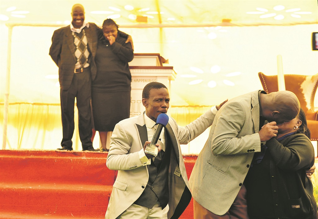 FIRED UP: Prophet Paseka ‘Mboro’ Motsoeneng of Incredible Happenings Ministries delivered a couple with bedroom tokoloshes from evil. Photo by Lucky Morajane