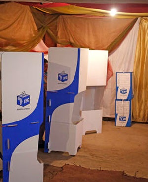 IEC voting station. (Schalk van Zuydam, AP, file)