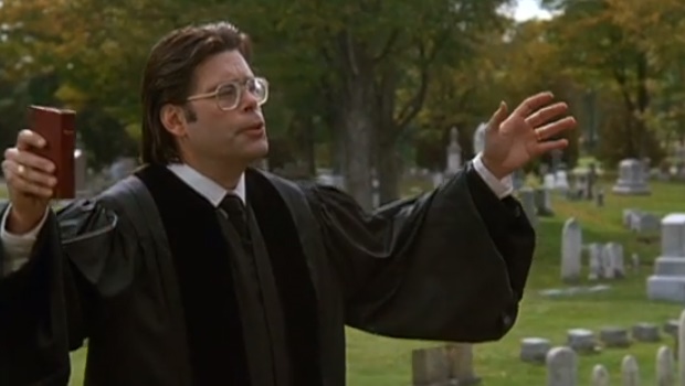 Stephen King makes a cameo appearance in the movie adaption of his novel, Pet Sematary.