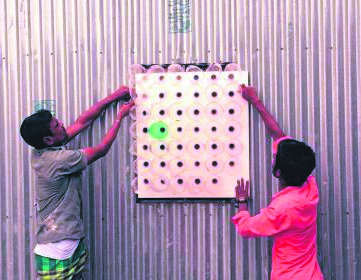 A breath of fresh air Cheap air-con units, developed by Grey Dhaka using bottles and cold drink cans, have been installed in homes in Bangladesh