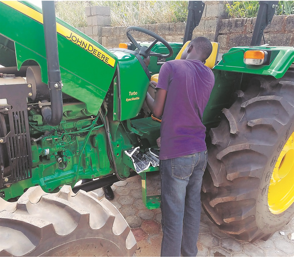 Seeding innovation: An owner of a smart tractor gets his equipment ready to go out on a ploughing job as the programme takes root in Nigeria’s northern farming districts. Picture: Supplied
