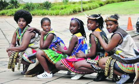 From left: Phindile Shwabede, Sibongakonke and Sthembeleni Zungu, Yolanda Mlisa and Zama Vilakazi. Photo by Sammy Moretsi