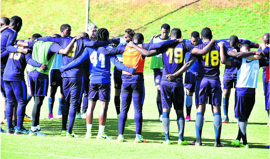 Itumeleng Khune believes Kaizer Chiefs deserve to finish the season in a respectable position. Photo by Lucky Morajane