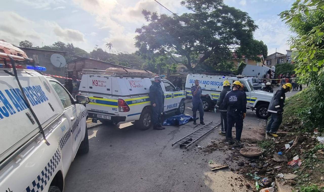 Police Search and Rescue teams retrieved body of woman from drain in Durban. PHOTO: Supplied