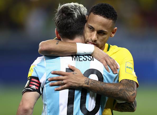 Neymar and Messi a good friend