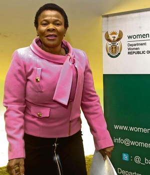 Minister of Women, Ms Susan Shabangu launches Women's Month at the media lauch under the theme " Women United In Moving South Africa Forward" 