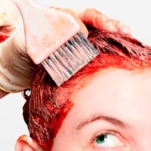 Dyeing hair red (iStock)