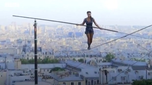 WATCH: This tightrope walker looks like a superhero
