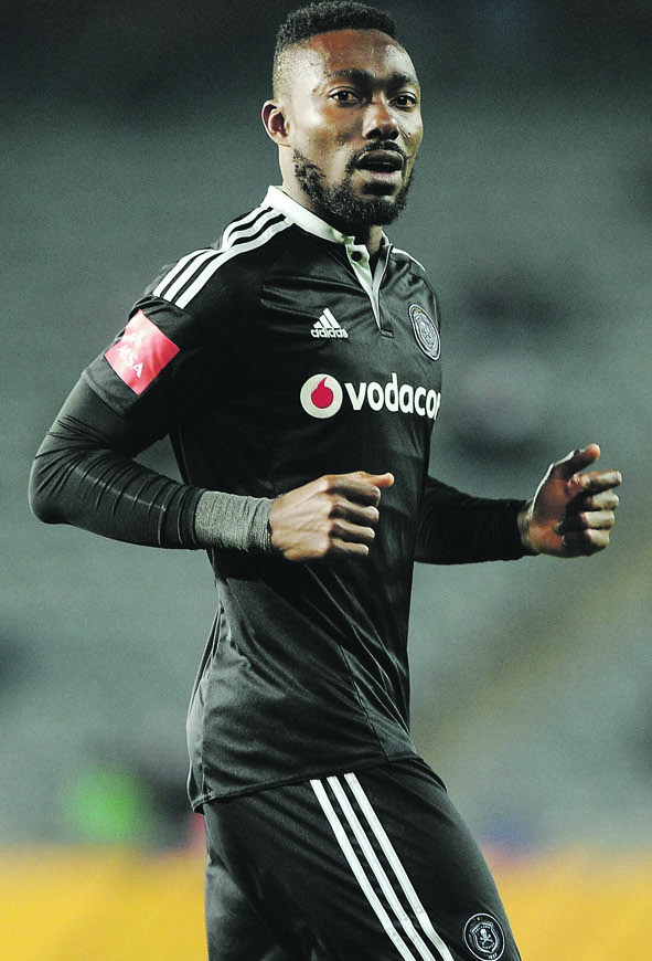 Dove Wome is still unsure whether he will remain at Orlando Pirates or be sent back to SuperSport United. Photo by Backpagepix