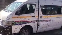 WATCH: Footage shows bullet-riddled minibus taxi in which 11 people were killed