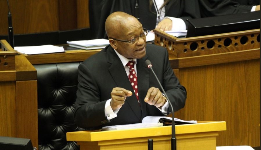 President Jacob Zuma responds to questions in the National Assembly. Picture: SA Government