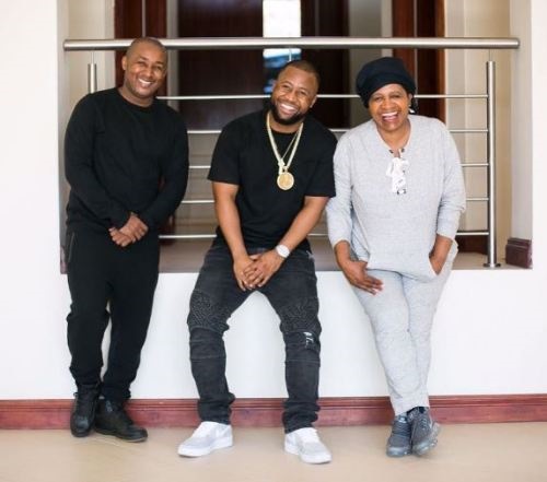 Cassper Nyovest with his mom and a family member.
Photo: Instagram