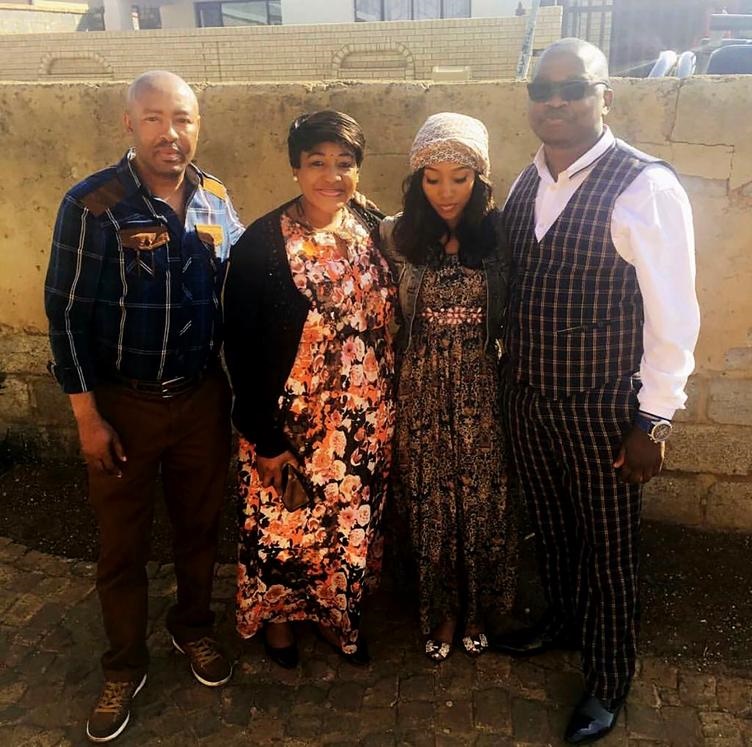 Lebo Mabe’s parents with Lebo and Nico Matlala during lobola negotiations in Soweto.
Photo: Kgomotso Moganedi