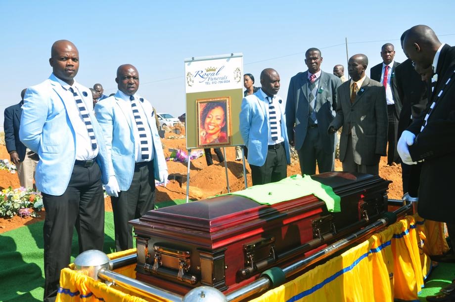 Veteran actress Mary Makgatho was laid to rest in block VV in Soshanguve yesterday.
Photo: Samson Ratswana