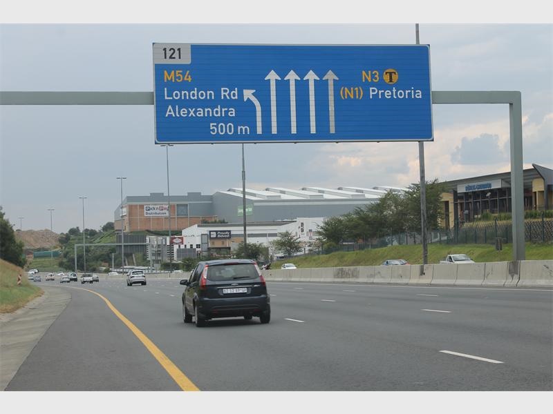 London Road offramp on the N3 Northbound. Picture: File 