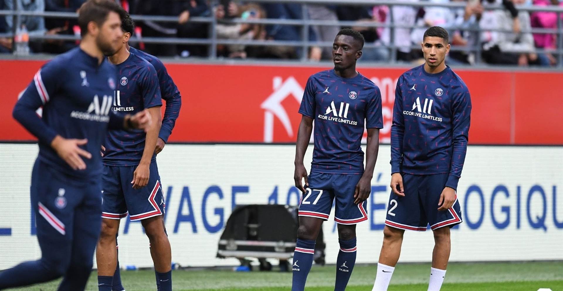 Best friends Kylian Mbappe and Achraf Hakimi on opposite sides as