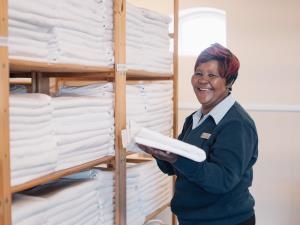 Meet Petronella “Nana” Malgas, Laundry Manager