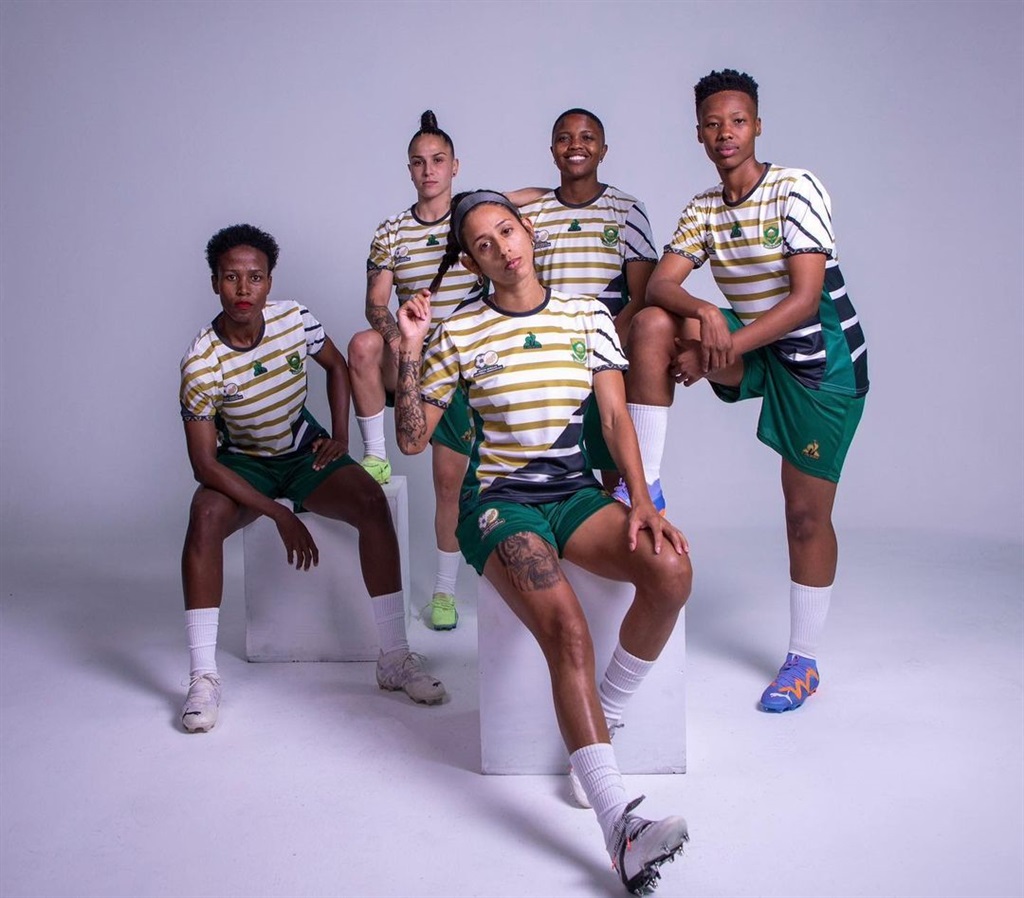 The new SAFA national team kits manufactured by Le Coq Sportif. 