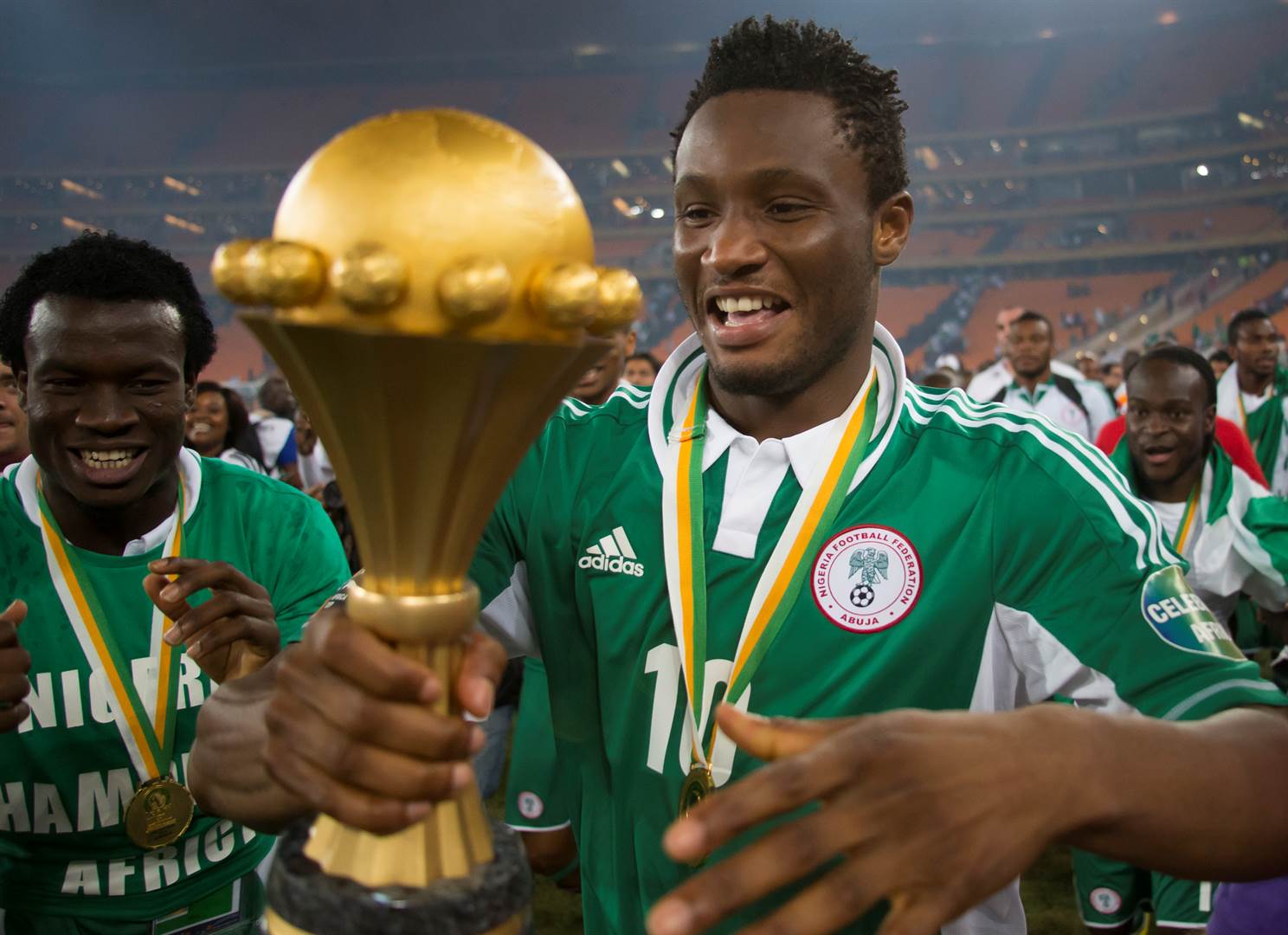 10. Mikel John Obi (Nigeria) – 12 trophies
