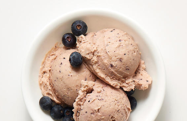 blueberries, superfood, ice cream