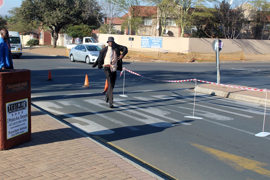 Limpopo's famous walker Patrick "BMW" Mulaudzi wishes to walk for health with President Jacob Zuma. Photo by Phuti Raletjena