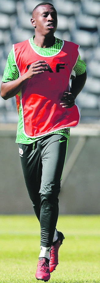 SuperSport United recruit Siyabonga Nhlapo is itching for action under coach Eric Tinkler. Photo by Backpagepix