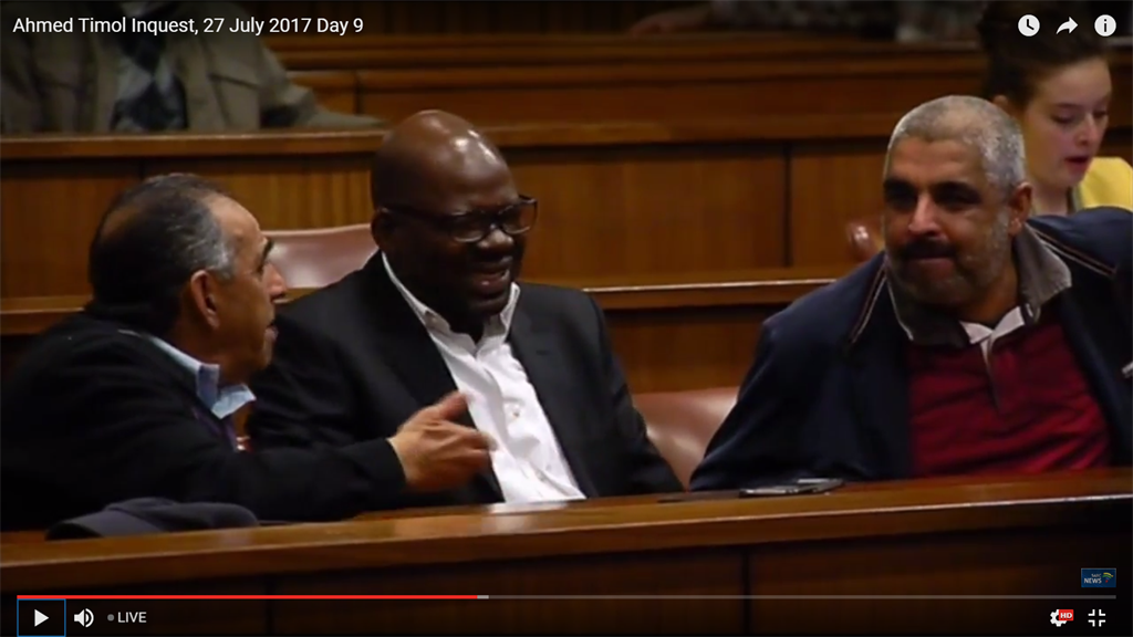 Mohamed Timol, Solly Mapaila and Ahmed Cajee. Picture: Screengrab/SABC 