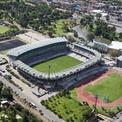 Free State Stadium in Bloemfontein, home of Cheetahs Rugby, and Bloemfontein Celtic soccer.