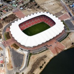 The distinctive roof on the new NMB Stadium gives rise to its nickname, The Sunflower