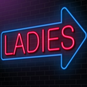 Ladies sign from Shutterstock