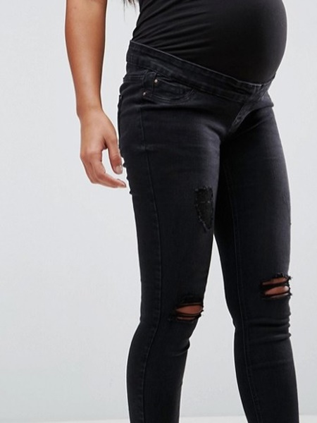 Asos New-Look-Maternity-Over-Bump-Ripped-Jeans