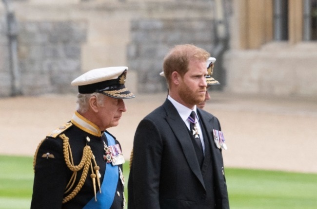 The warring father and son were last spotted together at Queen Elizabeth’s funeral in September. (PHOTO: Gallo Images/Getty Images)