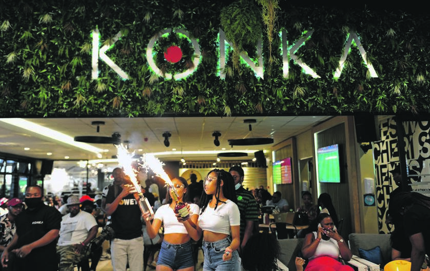 Konka has also taken to the road with a tour that’s seen it take its brand of high-end partying to other parts of the country, including Bloemfontein and Polokwane. Photo: Tebogo Letsie 
