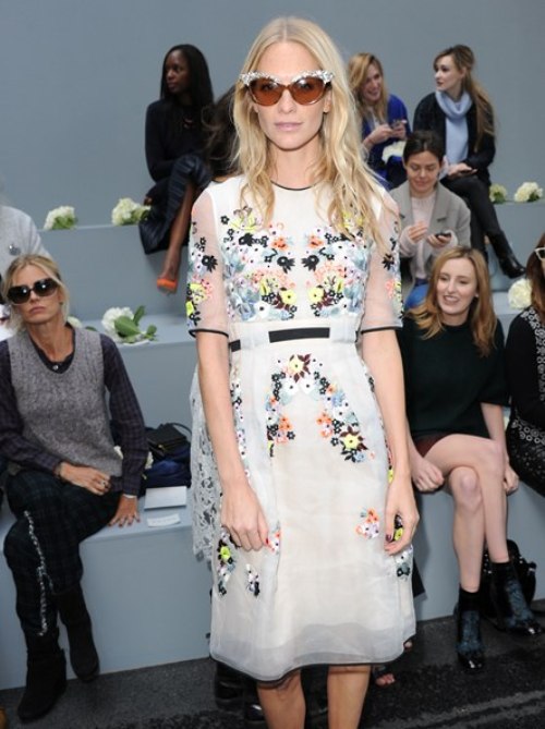 LONDON, UNITED KINGDOM - SEPTEMBER 16: Poppy Delavigne attends the Erdem show during London Fashion Week SS14 at  on September 16, 2013 in London, England. (Photo by Stuart C. Wilson/Getty Images)