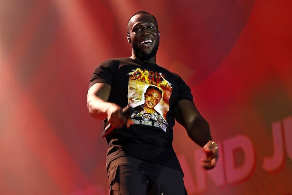 Stormzy performs on stage during Global Citizen Festival 2022: Accra on September 24, 2022.