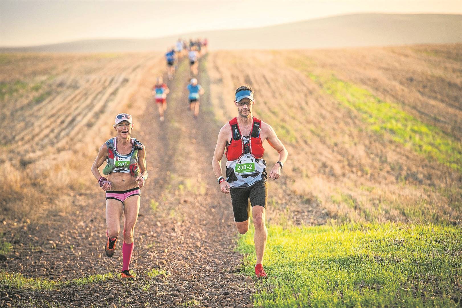 Local runners Chantel Nienaber and Chris Venter will again team-up for this year’s instalment of the AfricanX Trailrun.Photo: Tobias Ginsberg