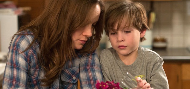 Brie Larson and Jacob Tremblay in Room. (AP)