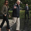 Melania Trump sets Twitter alight over choice of shoes when visiting hurricane zone