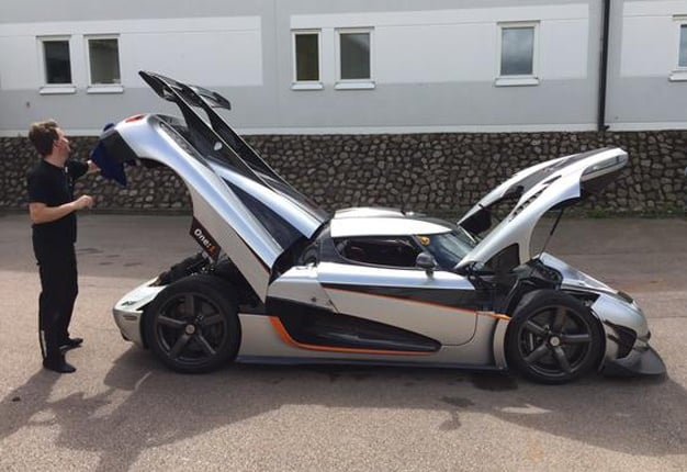 <b> WORLD'S FIRST MEGACAR? </b> Swedish automaker Koenigsegg claims to have built the first megacar. It races from 0-400km/h in a claimed 20 seconds. <i> Image: Twitter/ Koenigsegg </i>
