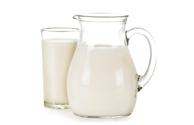 milk jug and glass 