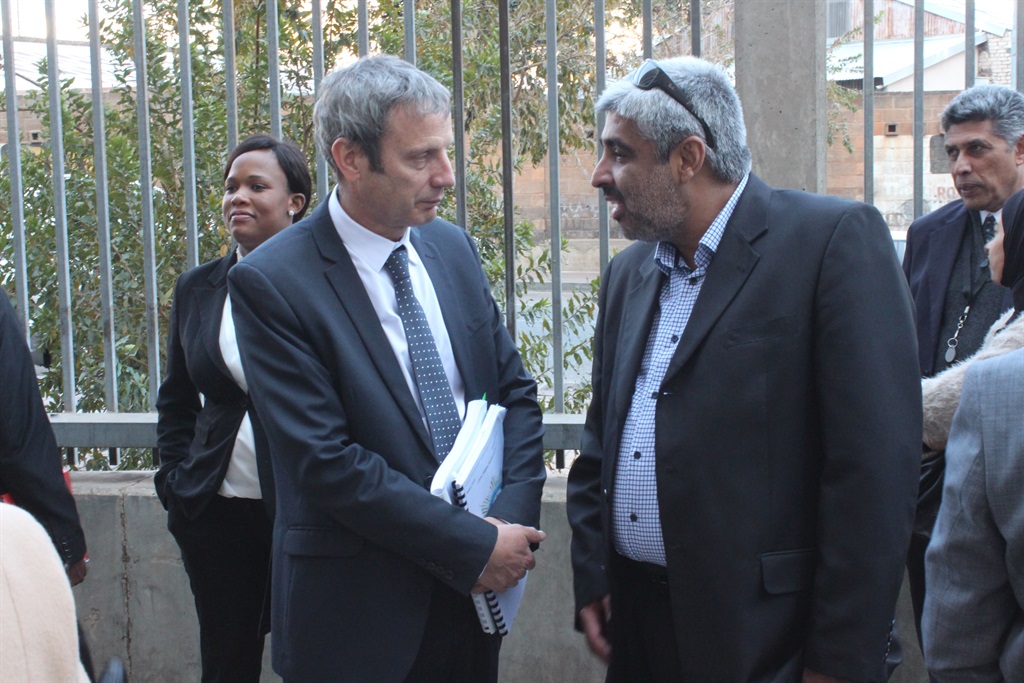 The Timol family’s lawyer, Howard Varney, and Imtiaz Ahmed Cajee. Picture: Beeld