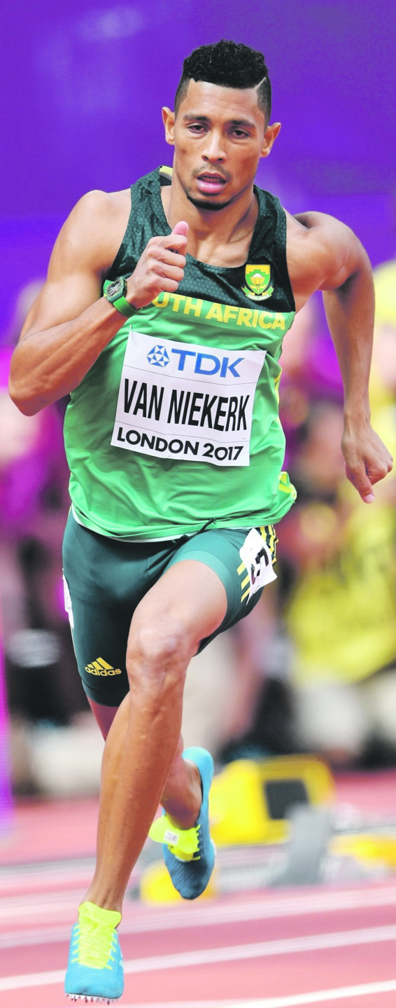 At a stroll: Wayde van Niekerk qualified for the 400m semifinals at the IAAF championships Picture: Mustafa Yalcin / Anadolu Agency / Getty Images