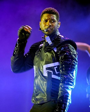 R&B singer Usher performing at Orlando Stadium in Soweto. Picture: Lucky Morajane