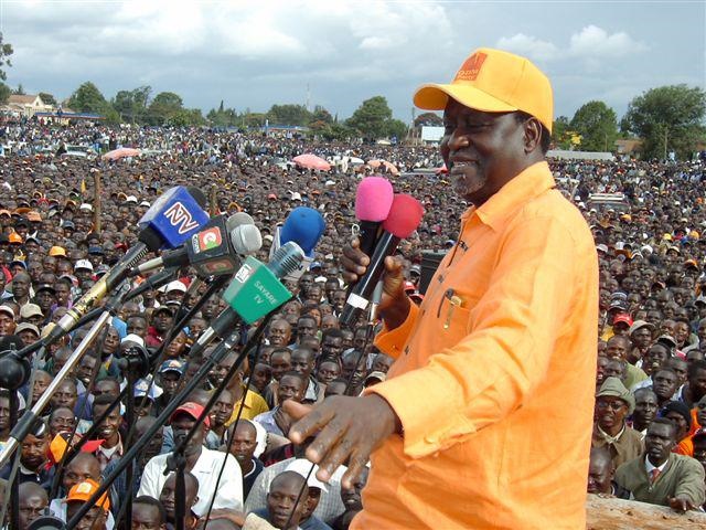 Opposition leader, Raila Odinga. File photo