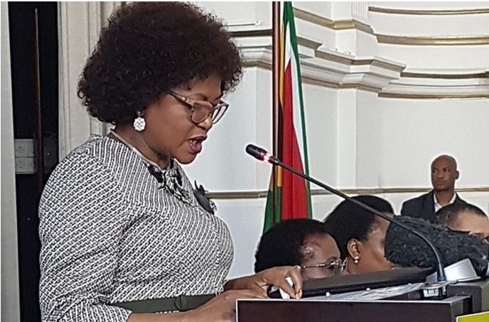 Parliamentary Speaker Baleka Mbete announces that MPs no confidence votes will be secret. Picture: News24