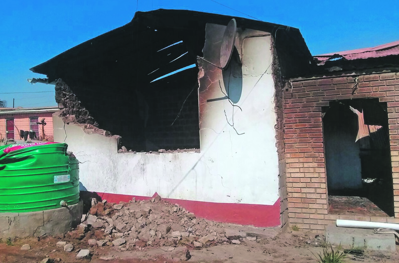 Three suspects were arrested for the arson attack.  Photo by Kwanele Mketeni