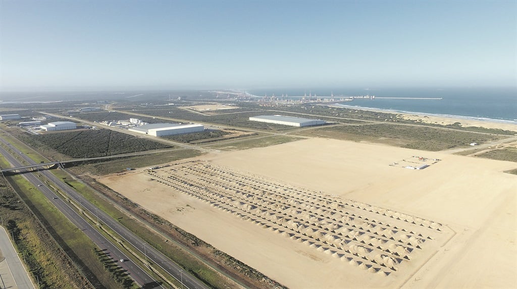 The area at Coega’s industrial development zone after bush has been cleared and levelling has taken place in preparation for construction of the car plant.