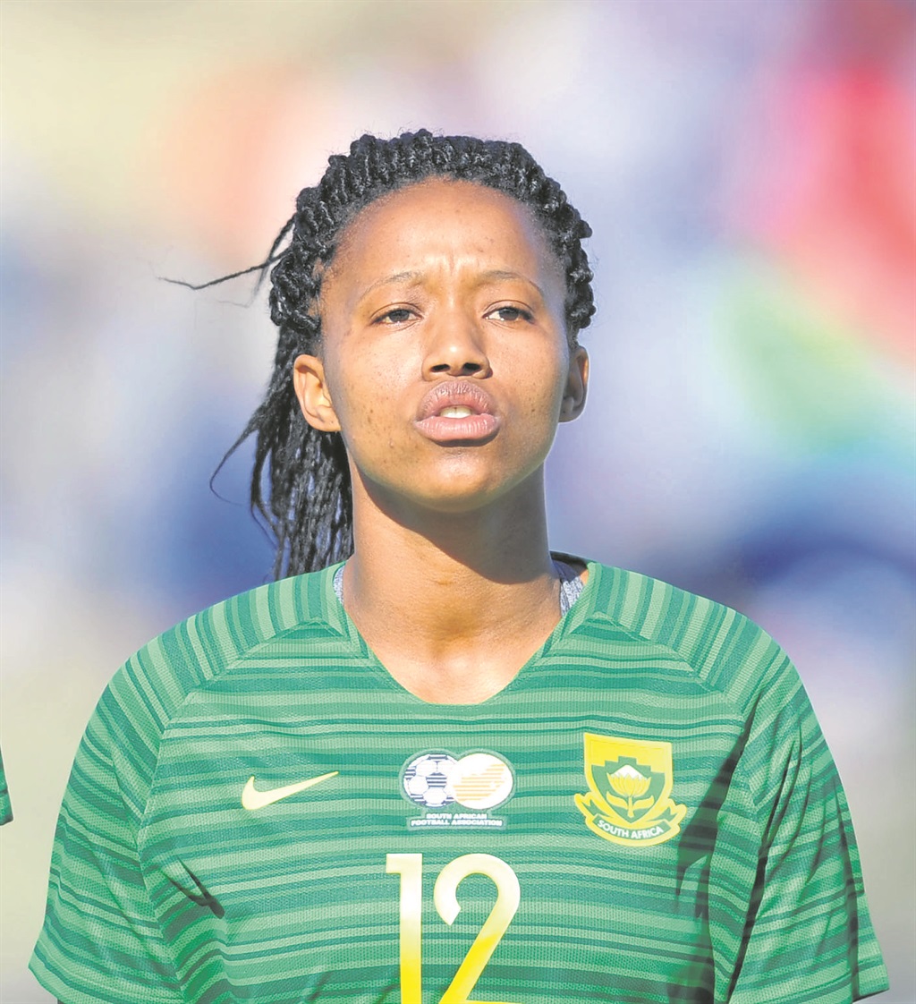 Jermaine Seoposenwe says Banyana Banyana cannot afford to relax against Malawi today.Photo by Backpagepix