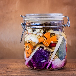 Fermented food has many benefits to your gut health. 