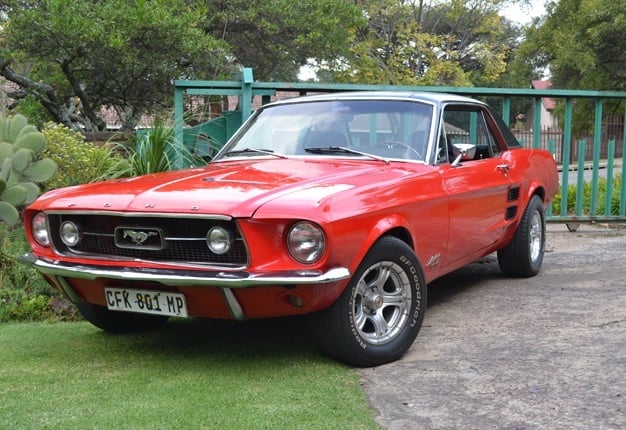 <b>MUSTANG LOVE:</b> Wheels24 reader Leon Nel says he has been driving Mustangs since 1964. Above is one of his beloved cars, his 1967 Mustang GT. <i>Image: Leon Nel</i>